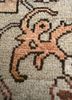 viscaya beige and brown afghan wool hand knotted Rug - CloseUp