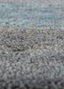 blythe blue wool hand knotted Rug - CloseUp
