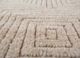 manifest beige and brown wool hand knotted Rug - CloseUp