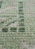savana green wool hand knotted Rug - CloseUp savana green wool hand knotted Rug - CloseUp