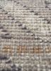 savana grey and black wool hand knotted Rug - CloseUp