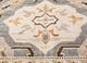 erbe grey and black wool hand knotted Rug - CloseUp