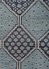 erbe blue wool hand knotted Rug - CloseUp erbe blue wool hand knotted Rug - CloseUp