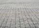 manifest grey and black wool hand knotted Rug - CloseUp