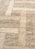 manifest beige and brown wool hand knotted Rug - CloseUp