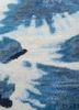 clan blue wool hand knotted Rug - CloseUp clan blue wool hand knotted Rug - CloseUp