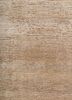 entropy ivory wool and silk hand knotted Rug - CloseUp