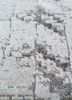 far east ivory wool and silk hand knotted Rug - CloseUp