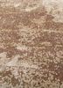 entropy beige and brown wool and silk hand knotted Rug - CloseUp