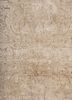 far east ivory wool and silk hand knotted Rug - CloseUp