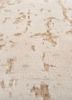 entropy ivory wool and silk hand knotted Rug - CloseUp