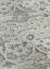 far east ivory wool and silk hand knotted Rug - CloseUp