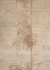 entropy beige and brown wool and silk hand knotted Rug - CloseUp entropy beige and brown wool and silk hand knotted Rug - CloseUp