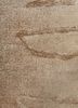 entropy ivory wool and silk hand knotted Rug - CloseUp