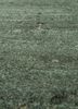urban pause by kavi green wool hand knotted Rug - CloseUp
