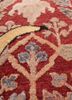 playing with tradition red and orange wool and silk hand knotted Rug - CloseUp playing with tradition red and orange wool and silk hand knotted Rug - CloseUp