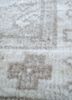 thyme grey and black wool hand knotted Rug - CloseUp