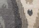 savana grey and black wool and viscose hand knotted Rug - CloseUp