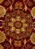 gulmarg red and orange silk hand knotted Rug - CloseUp