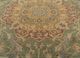 gulmarg green silk hand knotted Rug - CloseUp gulmarg green silk hand knotted Rug - CloseUp