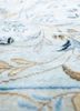 gulmarg blue silk hand knotted Rug - CloseUp gulmarg blue silk hand knotted Rug - CloseUp