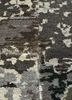 uvenuti grey and black wool hand knotted Rug - CloseUp