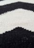 indusbar grey and black wool flat weaves Rug - CloseUp indusbar grey and black wool flat weaves Rug - CloseUp