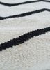 indusbar grey and black wool flat weaves Rug - CloseUp indusbar grey and black wool flat weaves Rug - CloseUp