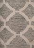indusbar grey and black wool flat weaves Rug - CloseUp