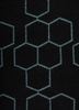 indusbar grey and black wool flat weaves Rug - CloseUp
