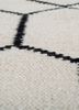 indusbar ivory wool flat weaves Rug - CloseUp