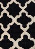 indusbar grey and black wool flat weaves Rug - CloseUp indusbar grey and black wool flat weaves Rug - CloseUp