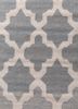 indusbar grey and black wool flat weaves Rug - CloseUp