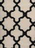 indusbar ivory wool flat weaves Rug - CloseUp