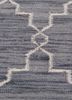 indusbar grey and black wool flat weaves Rug - CloseUp indusbar grey and black wool flat weaves Rug - CloseUp