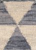 indusbar grey and black wool flat weaves Rug - CloseUp indusbar grey and black wool flat weaves Rug - CloseUp