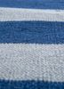 alhambra blue wool flat weaves Rug - CloseUp