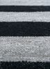 alhambra grey and black wool flat weaves Rug - CloseUp