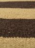 alhambra beige and brown wool flat weaves Rug - CloseUp