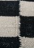 alhambra grey and black wool flat weaves Rug - CloseUp