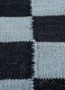 alhambra grey and black wool flat weaves Rug - CloseUp