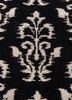 indusbar grey and black wool flat weaves Rug - CloseUp indusbar grey and black wool flat weaves Rug - CloseUp