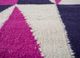 alhambra pink and purple wool flat weaves Rug - CloseUp alhambra pink and purple wool flat weaves Rug - CloseUp