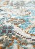 someplace in time ivory afghan wool hand knotted Rug - CloseUp
