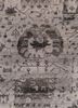 someplace in time grey and black afghan wool hand knotted Rug - CloseUp