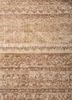 erbe beige and brown afghan wool hand knotted Rug - CloseUp