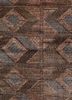 someplace in time red and orange afghan wool hand knotted Rug - CloseUp someplace in time red and orange afghan wool hand knotted Rug - CloseUp