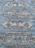 viscaya blue afghan wool hand knotted Rug - CloseUp