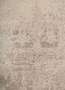far east grey and black wool and silk hand knotted Rug - CloseUp