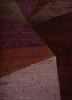 unfold by kavi beige and brown wool and silk hand knotted Rug - CloseUp unfold by kavi beige and brown wool and silk hand knotted Rug - CloseUp